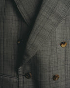 -SPECIAL- “GUCCI” 2019-2021 Glen check double-breasted wool suit