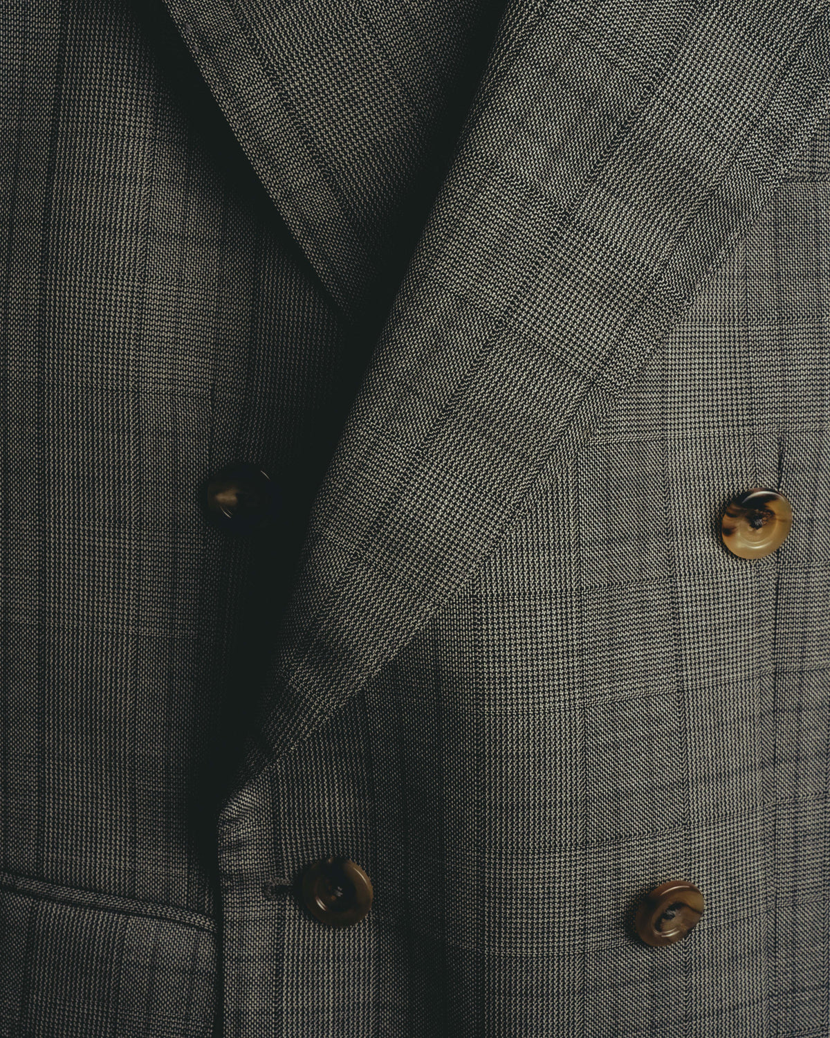 -SPECIAL- “GUCCI” 2019-2021 Glen check double-breasted wool suit