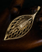 "BALENCIAGA" Floral＆leaf motif brooch set of 2