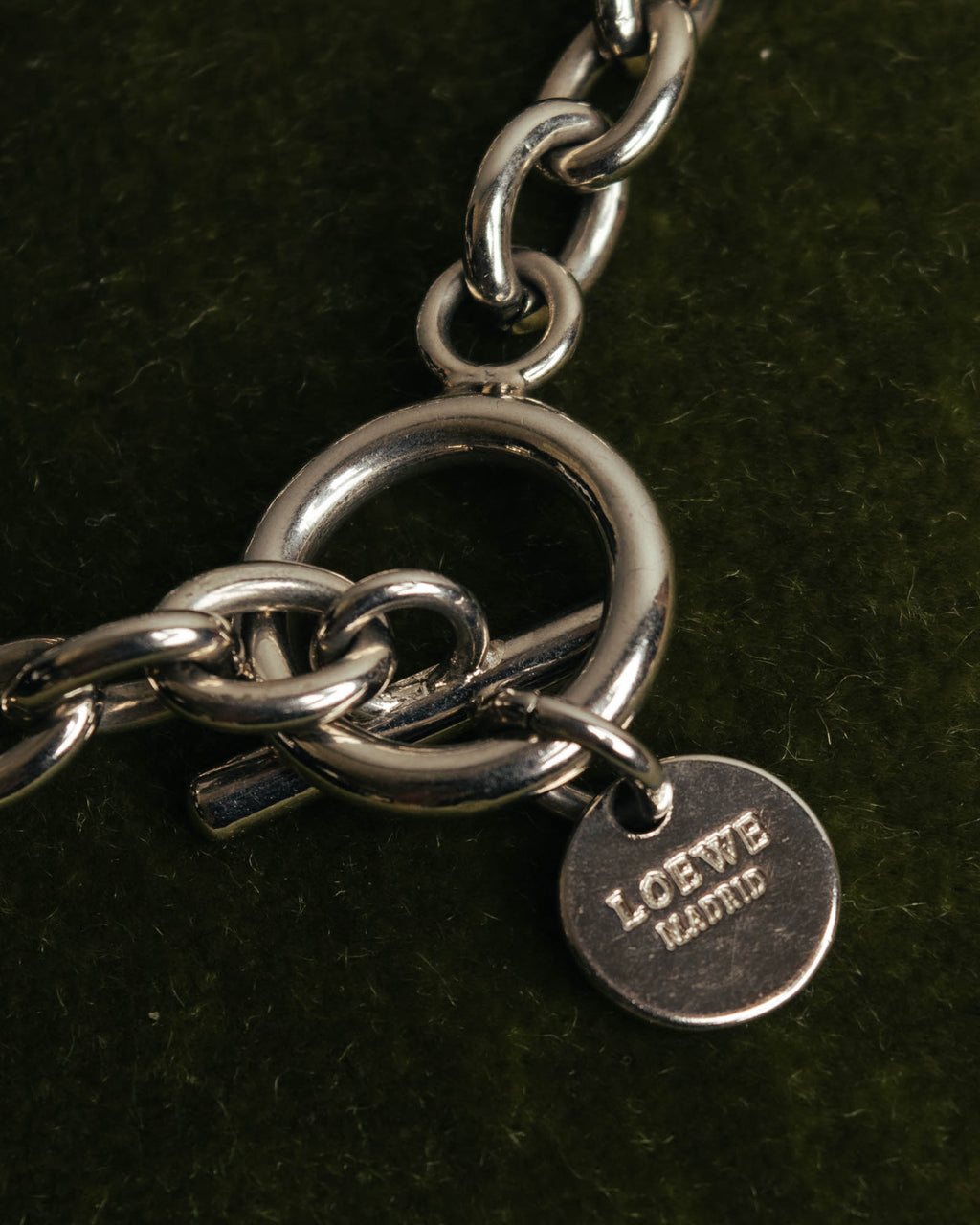 “LOEWE“ 16AW Yellow heart charm chain bracelet