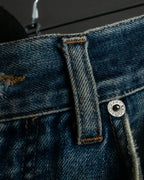 "GUCCI" Gradient fade design tapered denim