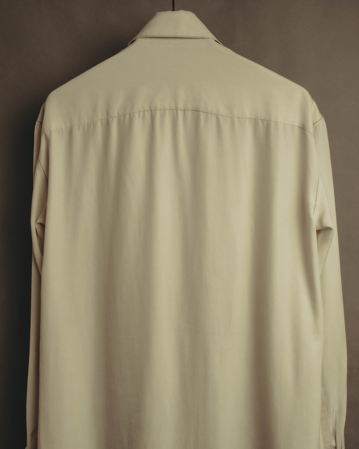 –SPECIAL– “LOEWE” 10’s-20’s Asymmetrically draped silk shirt