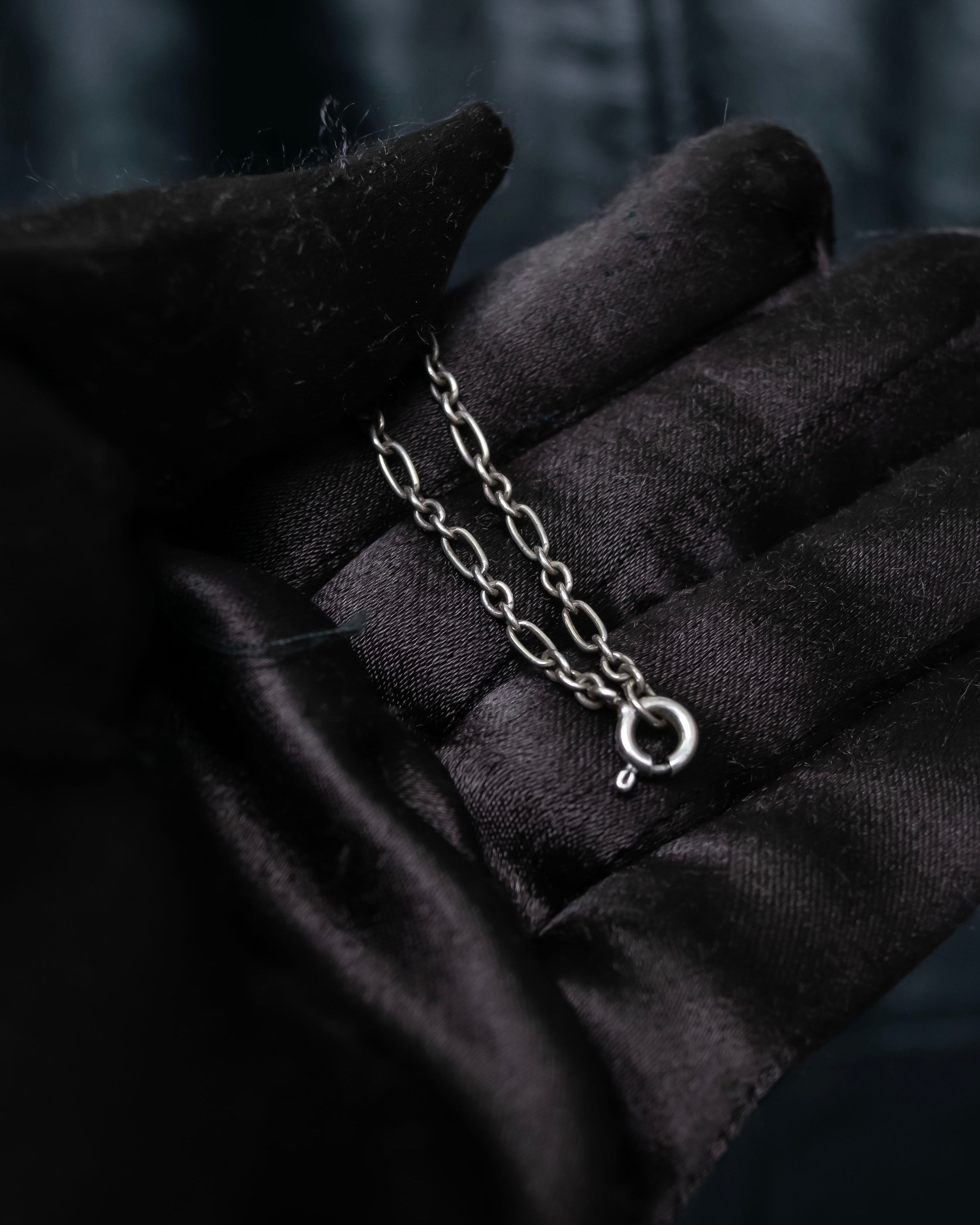 “Georg Jensen” Fruit motif designed silver chain necklace