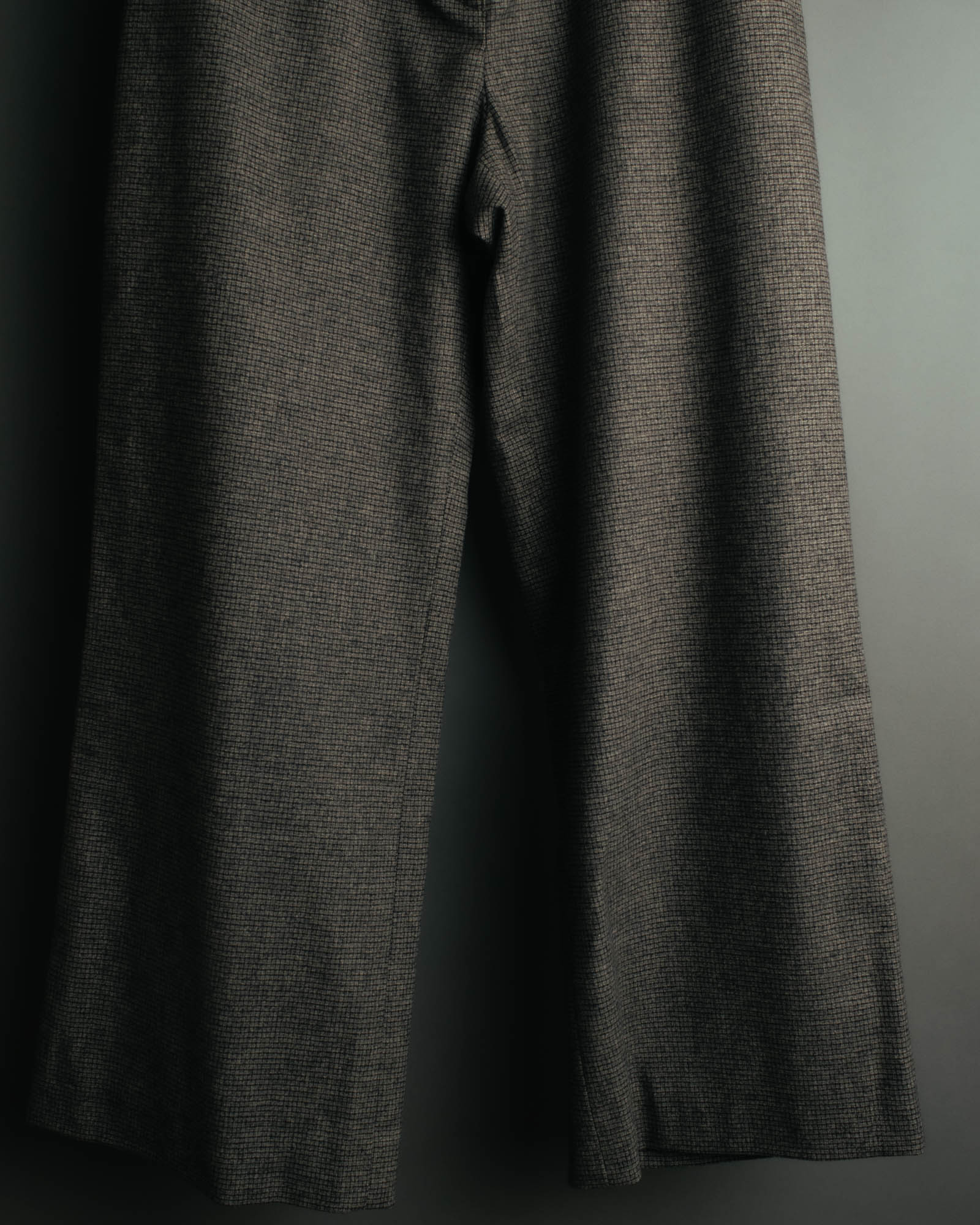 -SPECIAL- “CHANEL” 05AWmicro houndstooth tweed wide trousers
