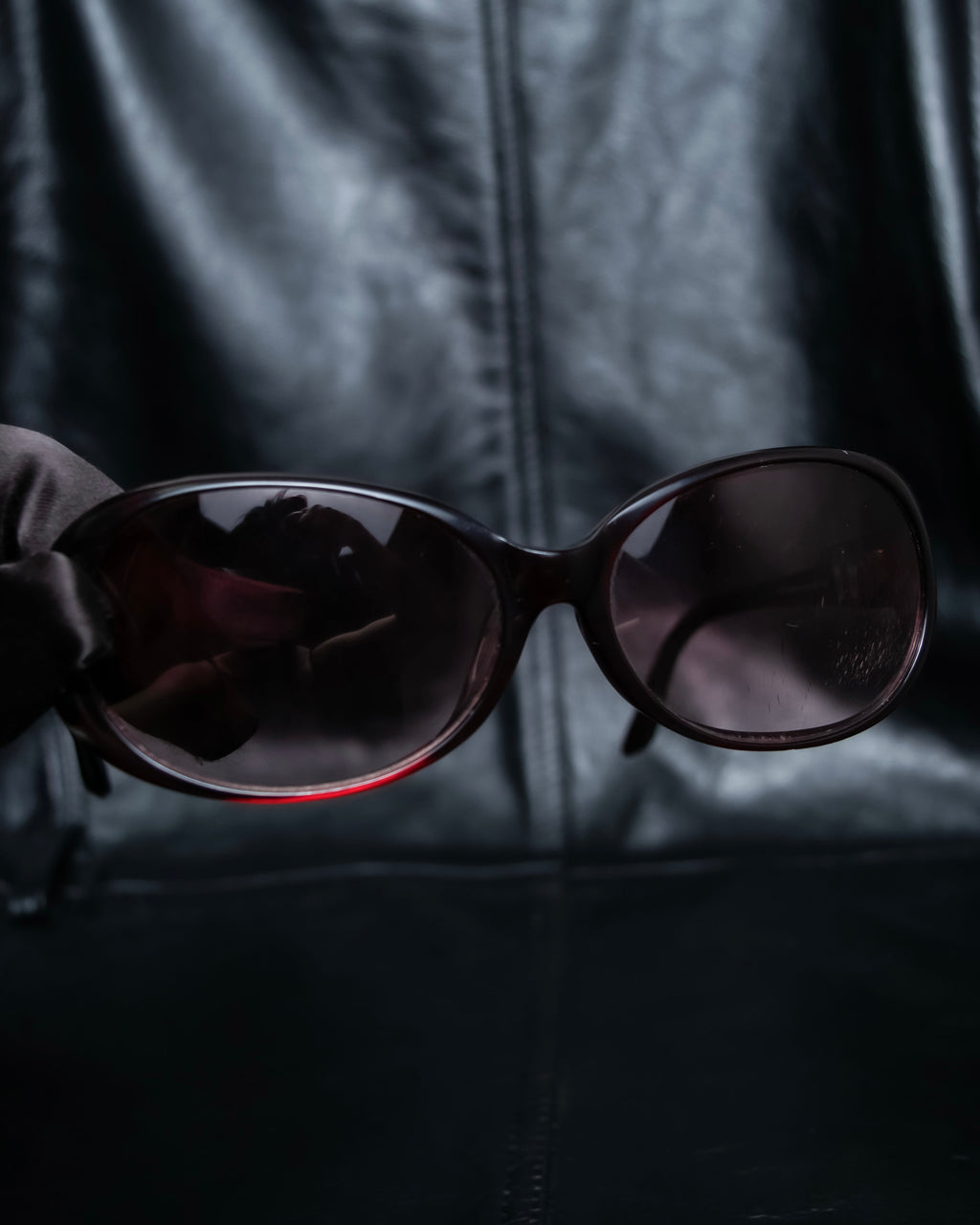 "Miu Miu" reddish brown sporty sunglasses