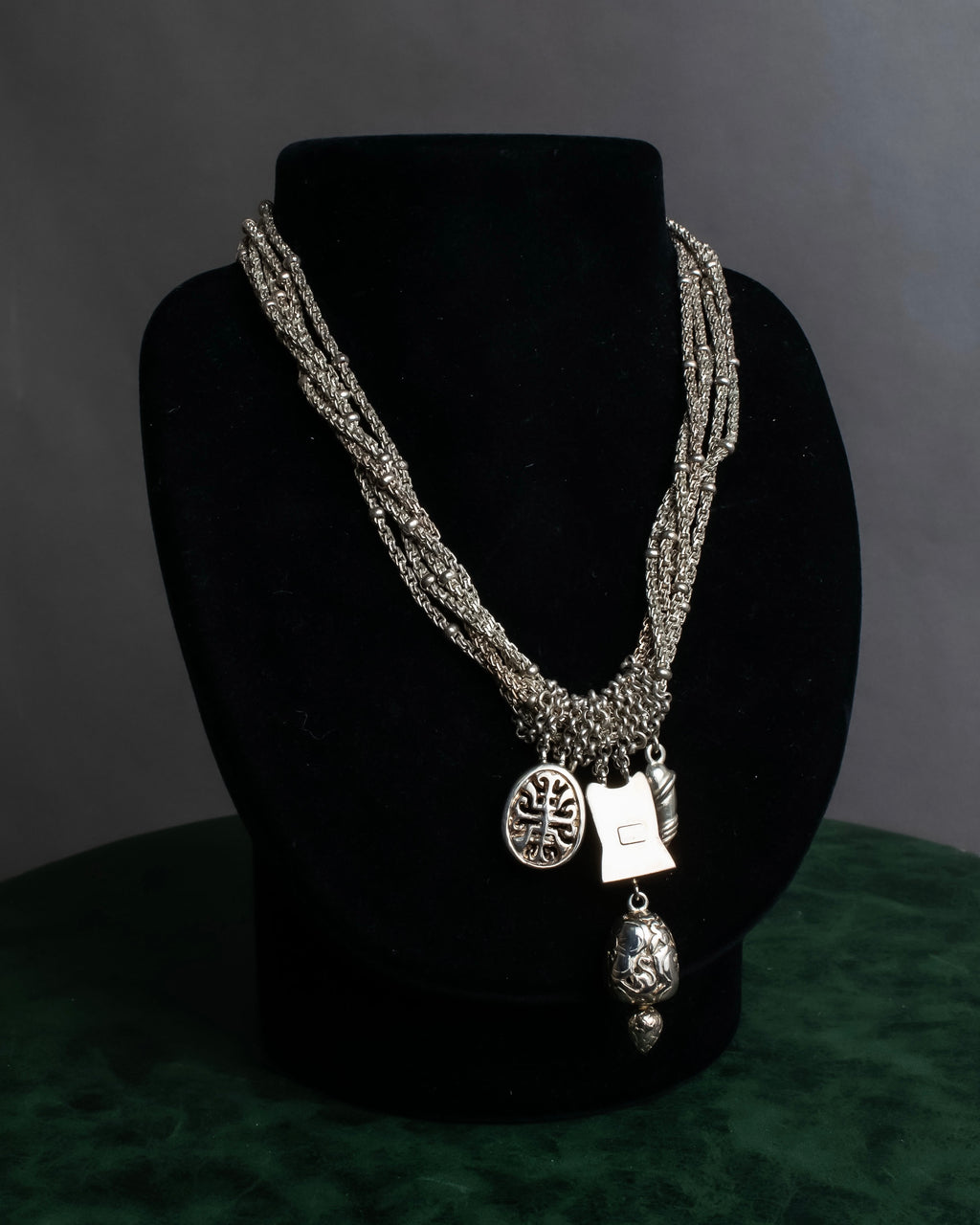 "Folli Follie" Symbolic charm design chain necklace