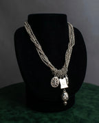 "Folli Follie" Symbolic charm design chain necklace