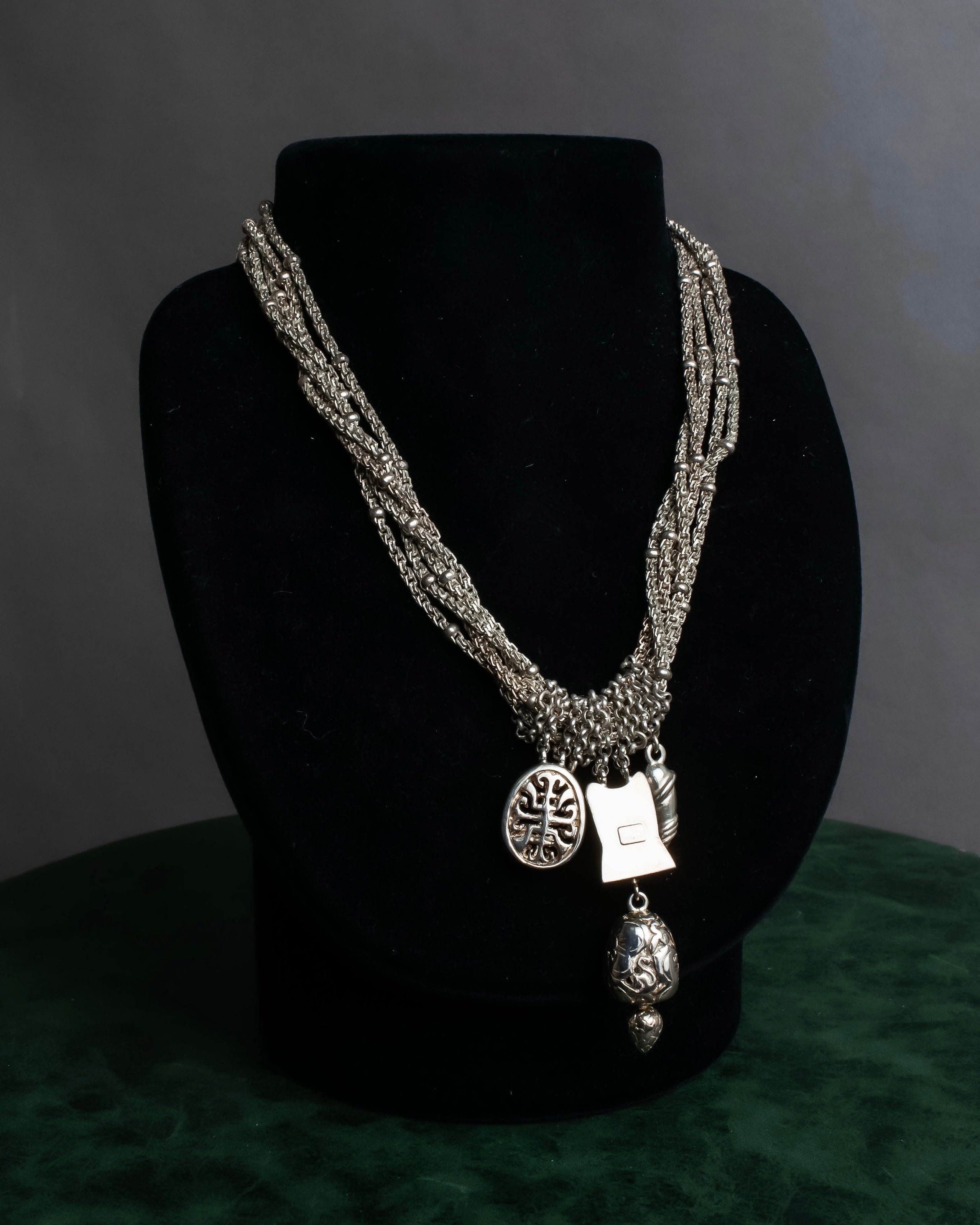 "Folli Follie" Symbolic charm design chain necklace