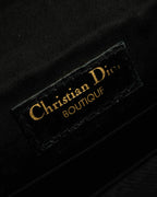 "Christian Dior Boutique Paris" Large flower motif design rope shoulder bag