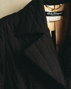 “Salvatore Ferragamo” 00’s-10’s Padded tailored long coat