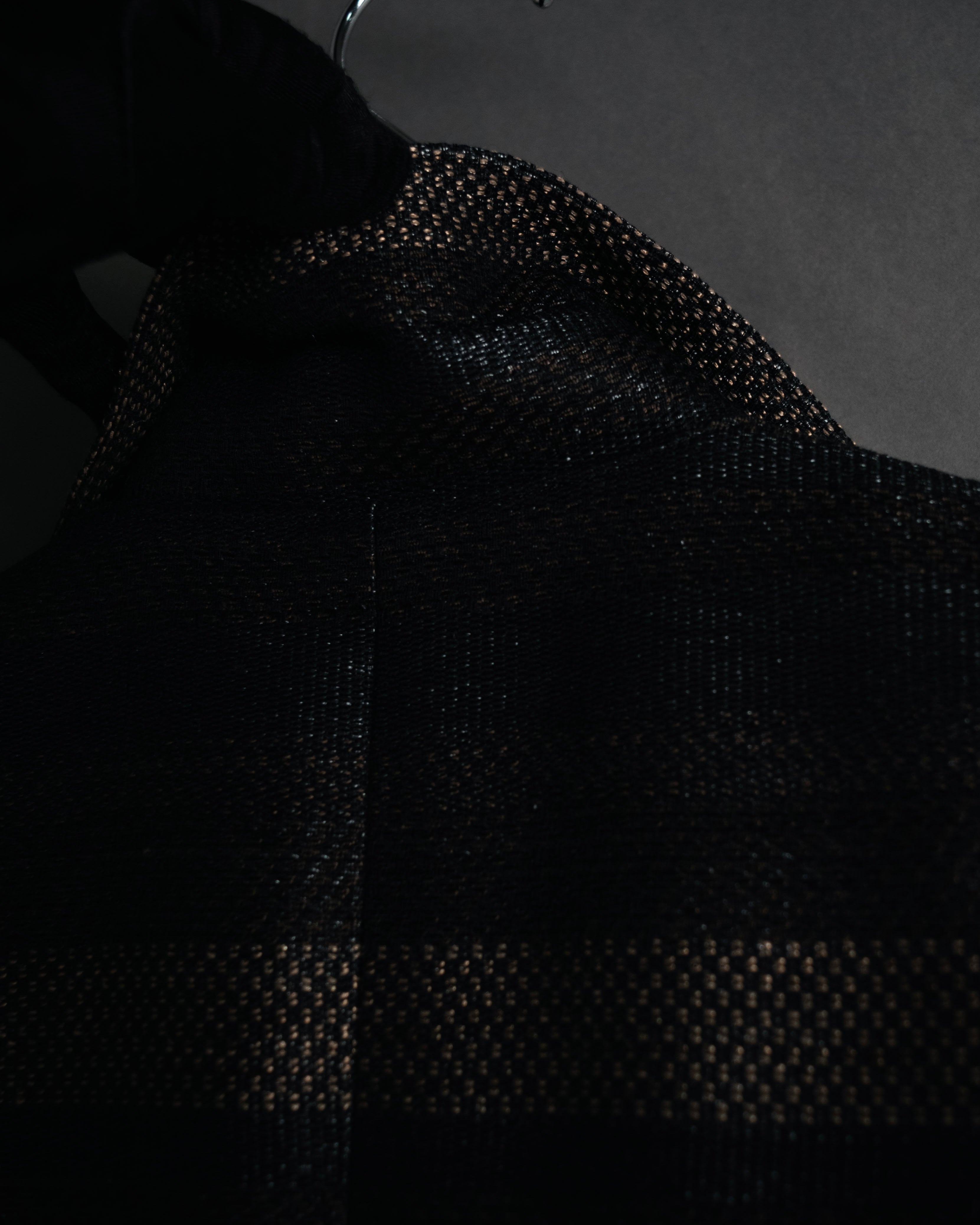 “TAE ASHIDA” 2008-2015 Structured border tweed jacket