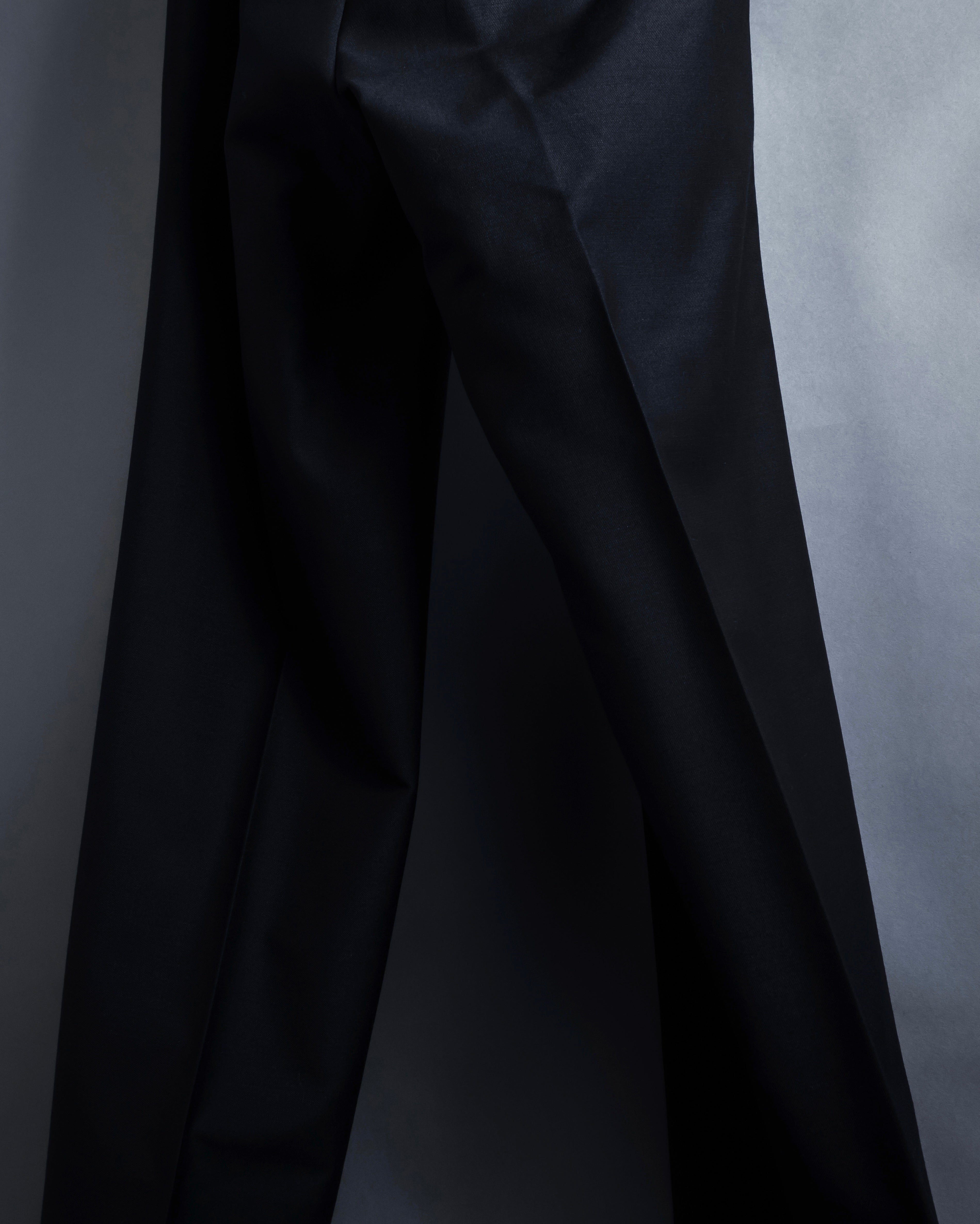 "YVES SAINT LAURENT" Strongly tailored shaped wool set up