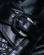 Vintage Harako Crocodile Leather Combination Leather Shoes