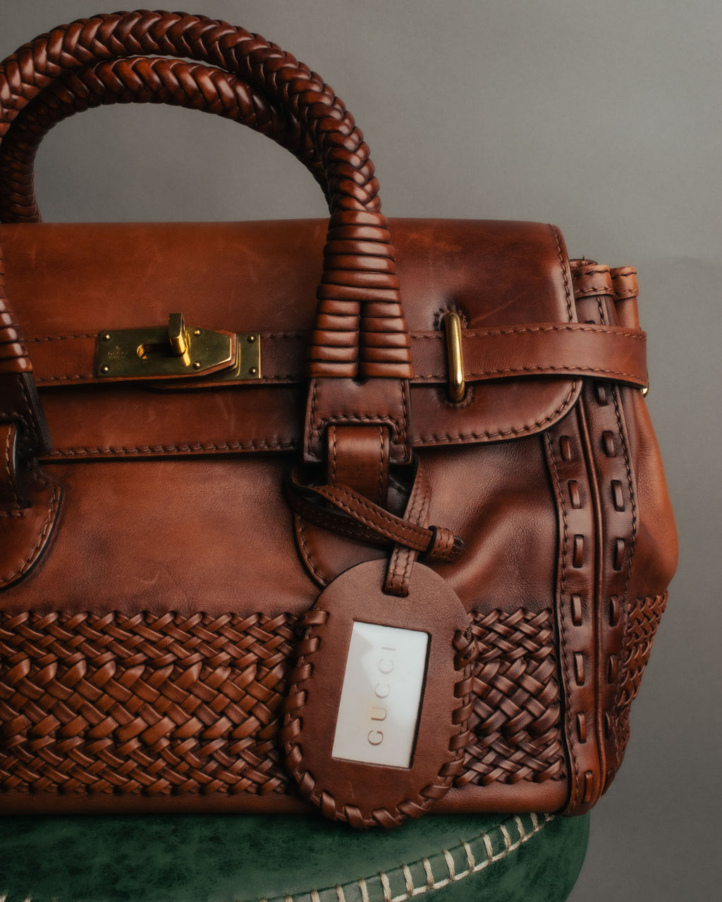 -SPECIAL- “GUCCI” 2016-2021 Archive inspired braided leather top handle bag