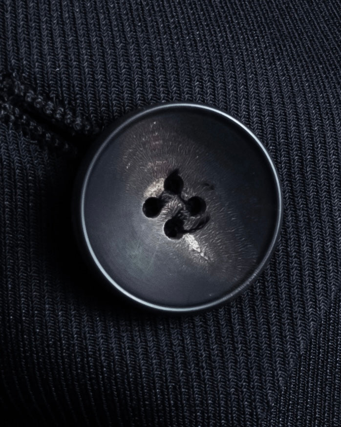 "HELMUT LANG" Leather lapel design, glossy jacket