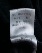 "ISSEY MIYAKE PERMANENT" Large shawl collar silk long cardigan