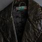 "ROBERTA SCARPA" 100% lamb leather gathered design shaped jacket