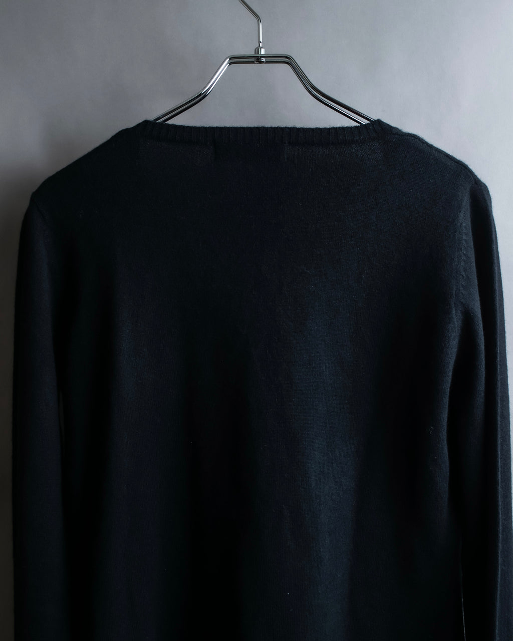 "DOLCE & GABBANA" Lace layered design V-neck knit