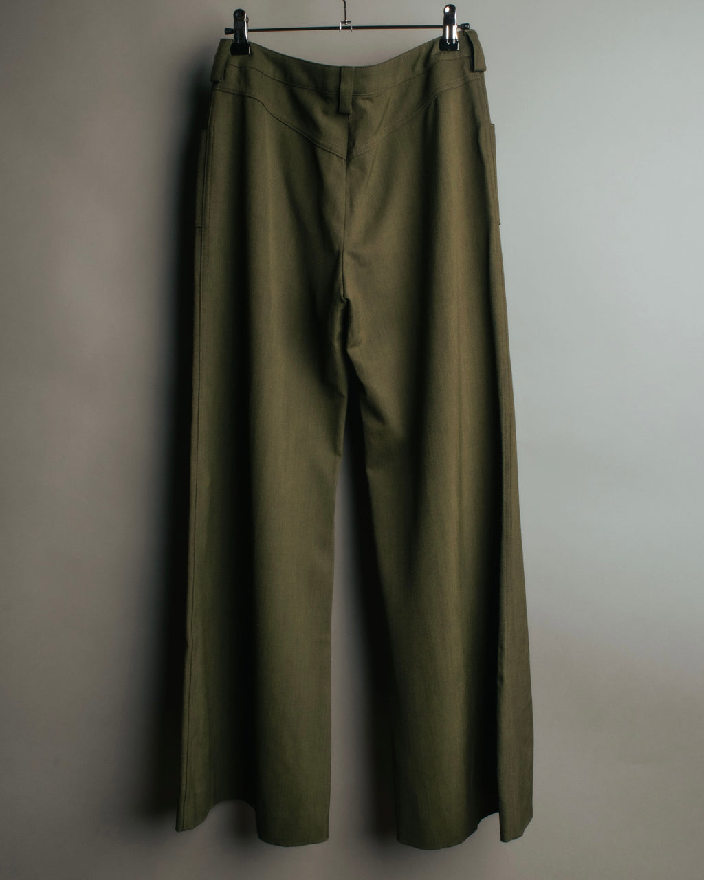 -SPECIAL- “Christian Dior” 2001 Galliano era olive wide safari trousers