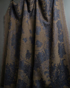 "BALENCIAGA" Large size lame jacquard weave stole