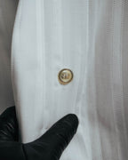 -SPECIAL- “CHANEL” 08 Cruise Collection Sheer cotton stand collar shirt