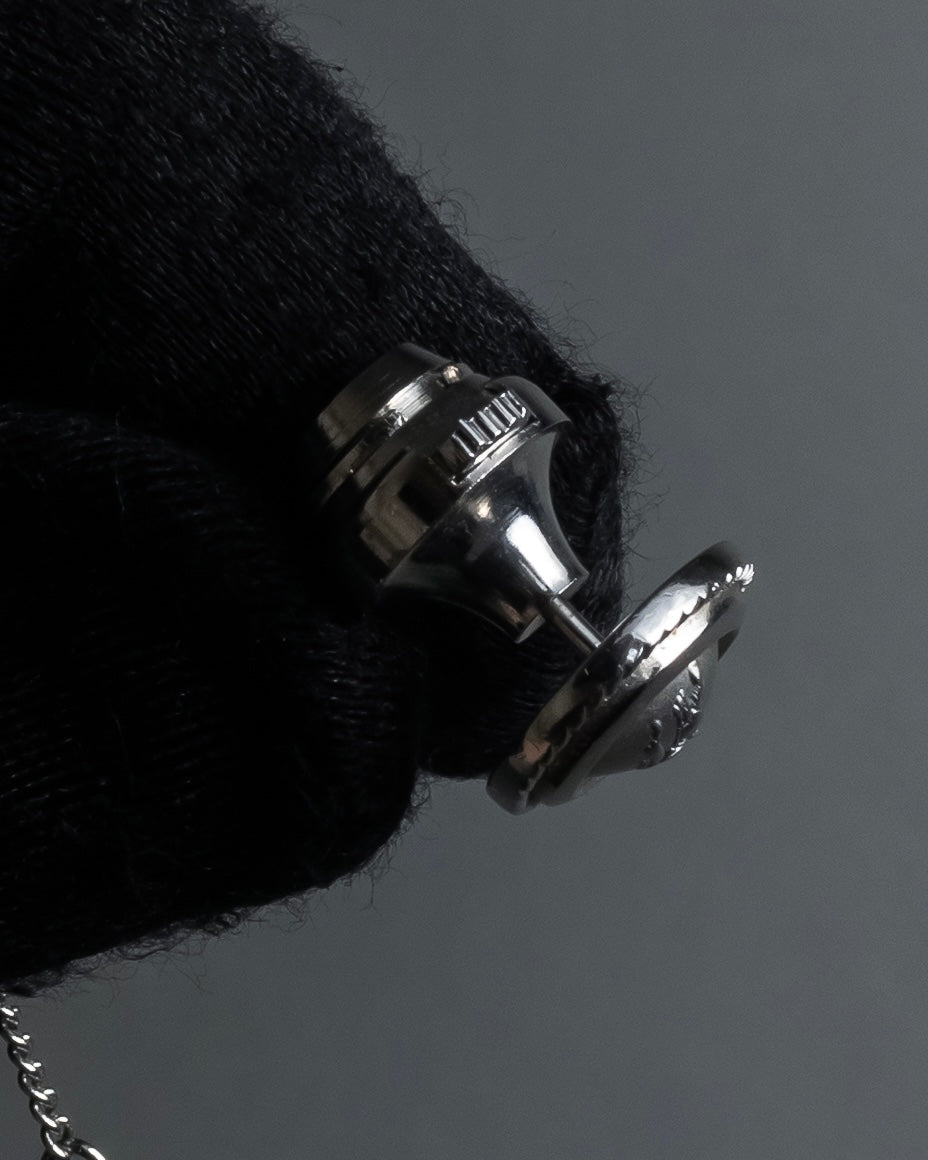 "BURBERRYS" Equestrian Knight engraved silver cufflinks