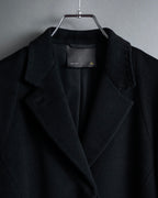 "FENDI" 00's-10's Karl Lagerfeld design shaped long coat