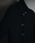 "SONIA RYKIEL" Textured knit button-front long cardigan