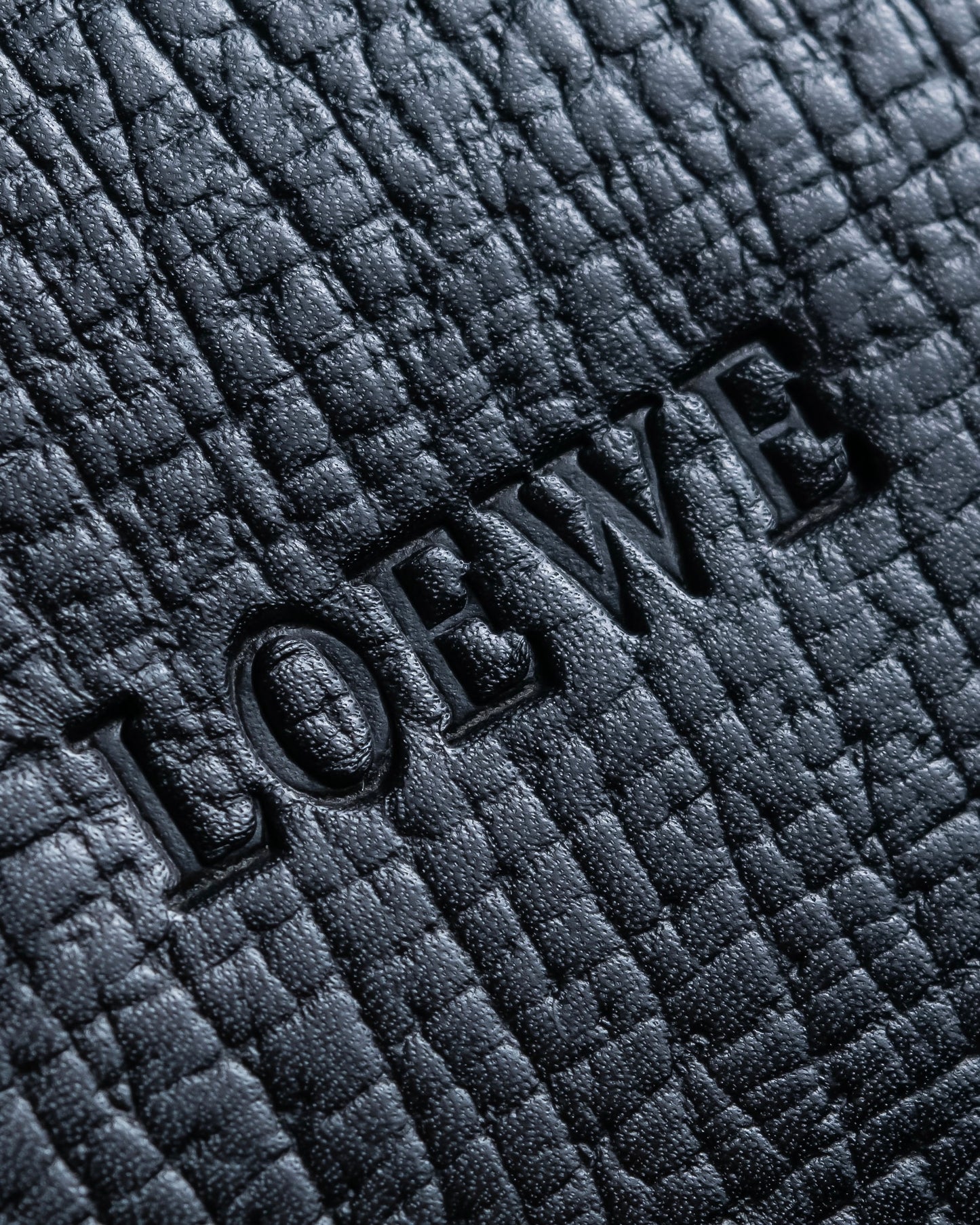 "LOEWE" Textured leather one handle bag