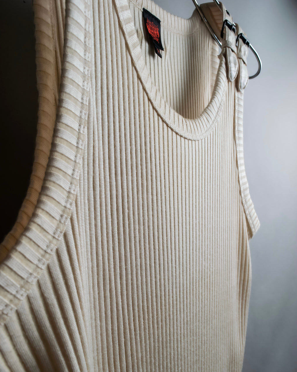“Jean Paul Gautier” Double belted shoulder designed tank top