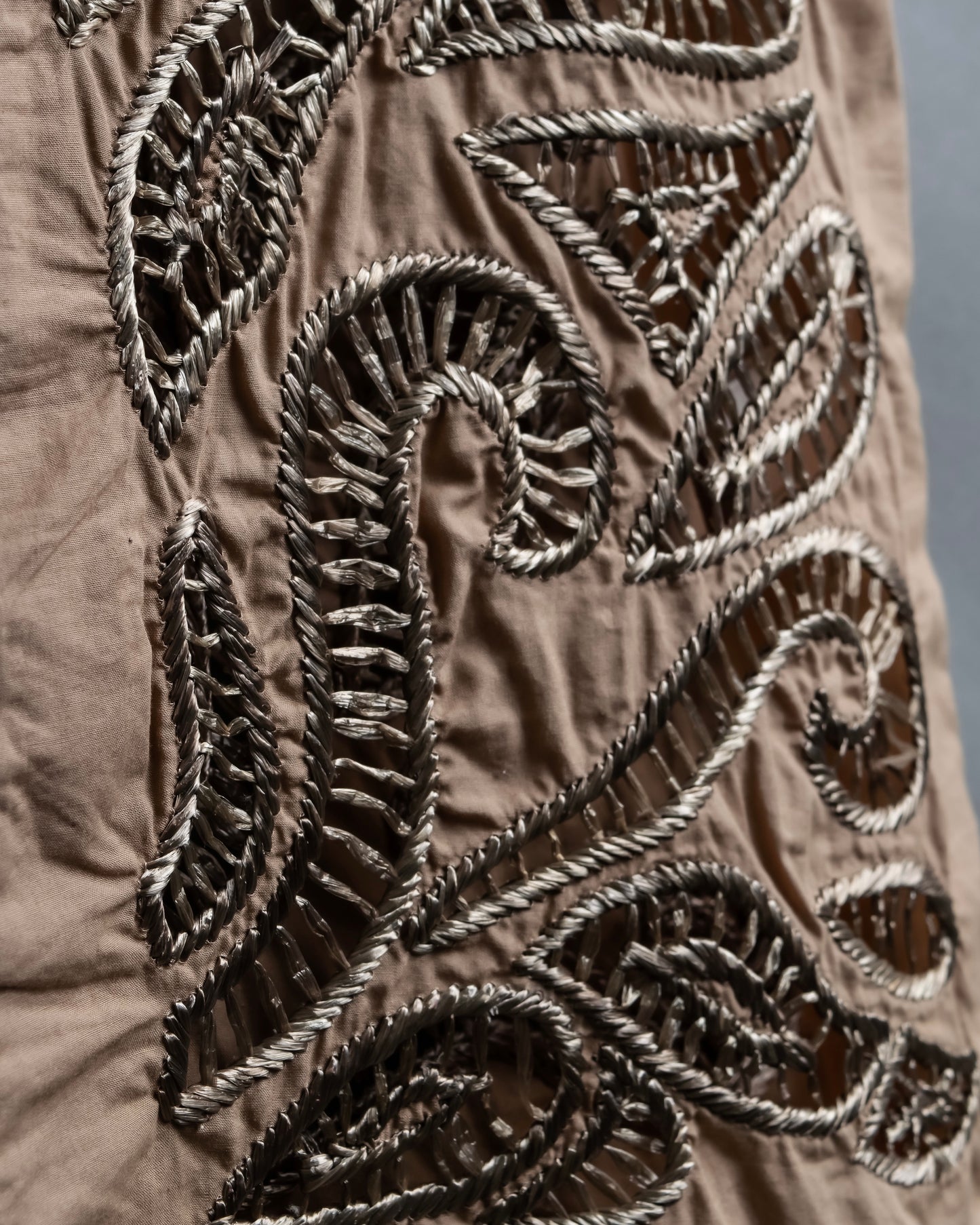 "MAURIZIO PECORARO" Punched ethnic pattern long dress