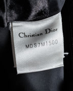 “Christian Dior” 90’s pinstriped four-button long tailored jacket