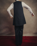 -SPECIAL- “Y’s” 90’s long tailored leather-trimmed vest