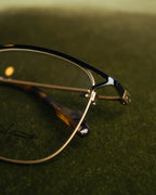 “Yohji Yamamoto” 2019-2021 Y motif browline optical glasse