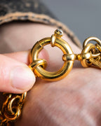 "1993's CHANEL" Coco mark motif gold bracelet