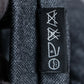 "PRADA" Heather grey wool narrow neck tie