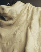 "Alexander McQueen" 90's-00's Sculptural ribbed turtleneck wool knit sweater