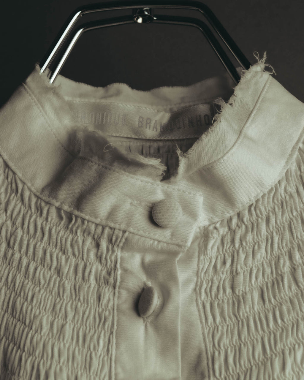 "Véronique Branquinho" 90's-00's Delicately smocked cotton blouse