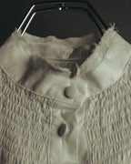"Véronique Branquinho" 90's-00's Delicately smocked cotton blouse
