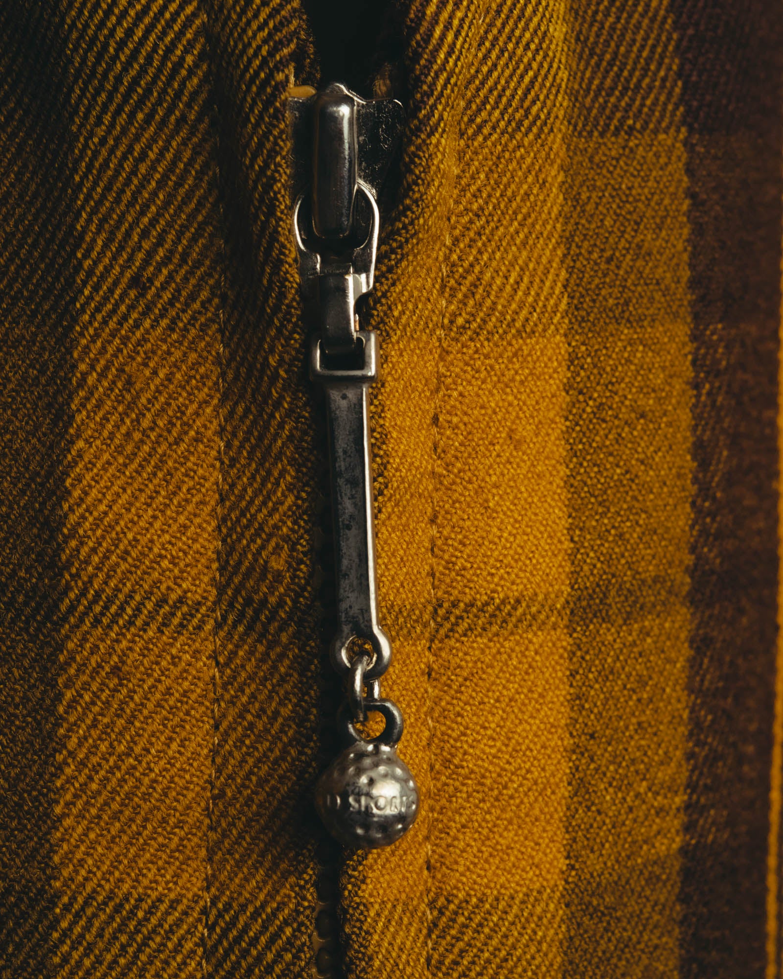 “Christian Dior” 90’s-00’s Plaid wool zip tailored vest