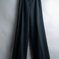 "CHANEL" 100% wool belted wide straight slacks