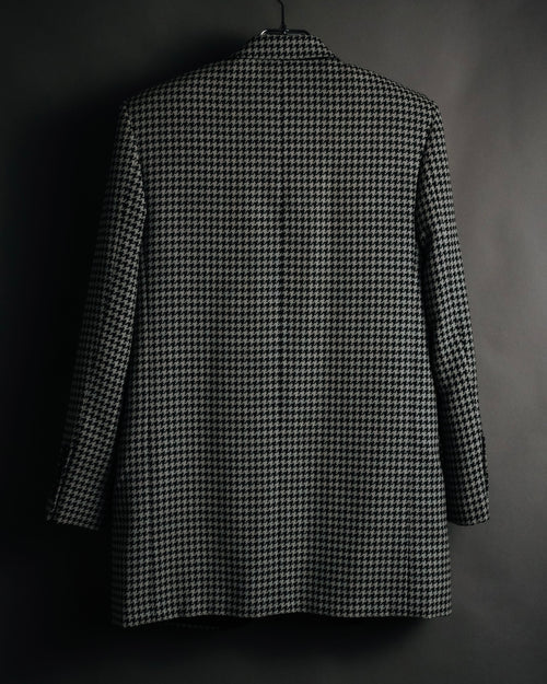–SPECIAL– "SAINT LAURENT PARIS"
10’s Houndstooth leather-lapel peak blazer