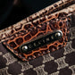 "CELINE" Macadam pattern crocodile switching one handle bag