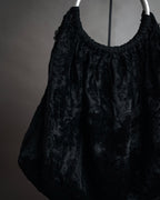 “COMME des GARÇONS” 2005 AW Velvet lace circle handle bag