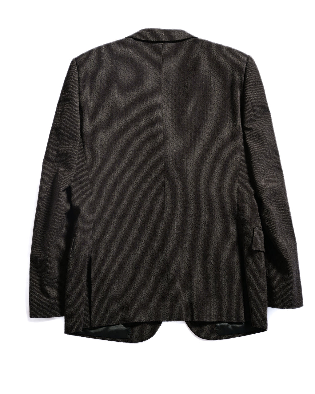 DOLCE & GABBANA/ 2015 Silver Pin Striped Single Breasted Set-up Brown