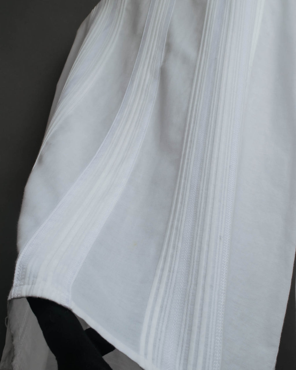 -SPECIAL- “Christian Dior” 90’s-00’s pleated bib dress shirt