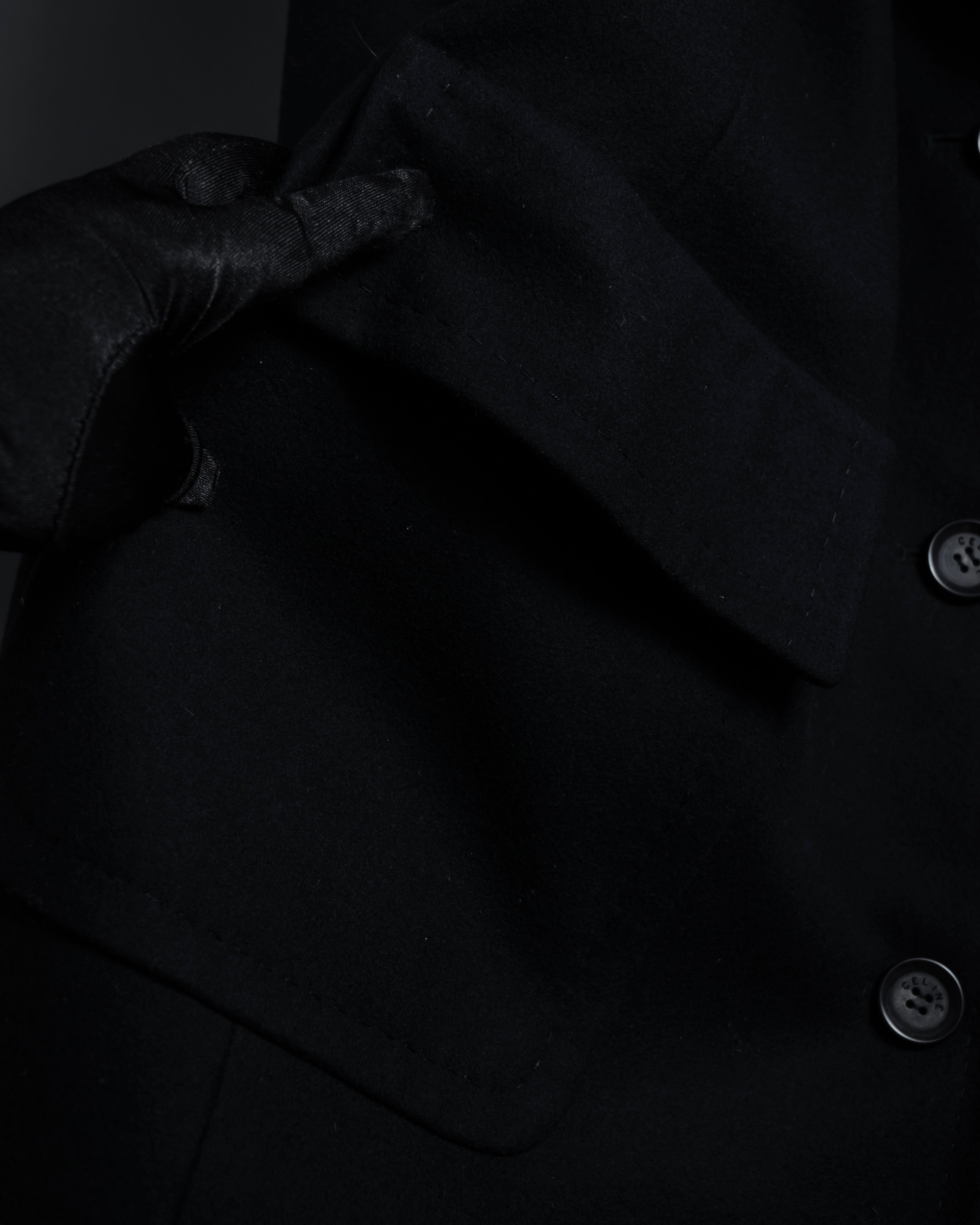 -SPECIAL- "CELINE" 1997-04's Michael Kors period minimal detail long chester coat