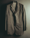 "MONSIEUR by GIVENCHY" 90's Checked wool tailored blazer