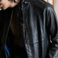 "PAUL SMITH" 100% sheep skin no collar leather jacket