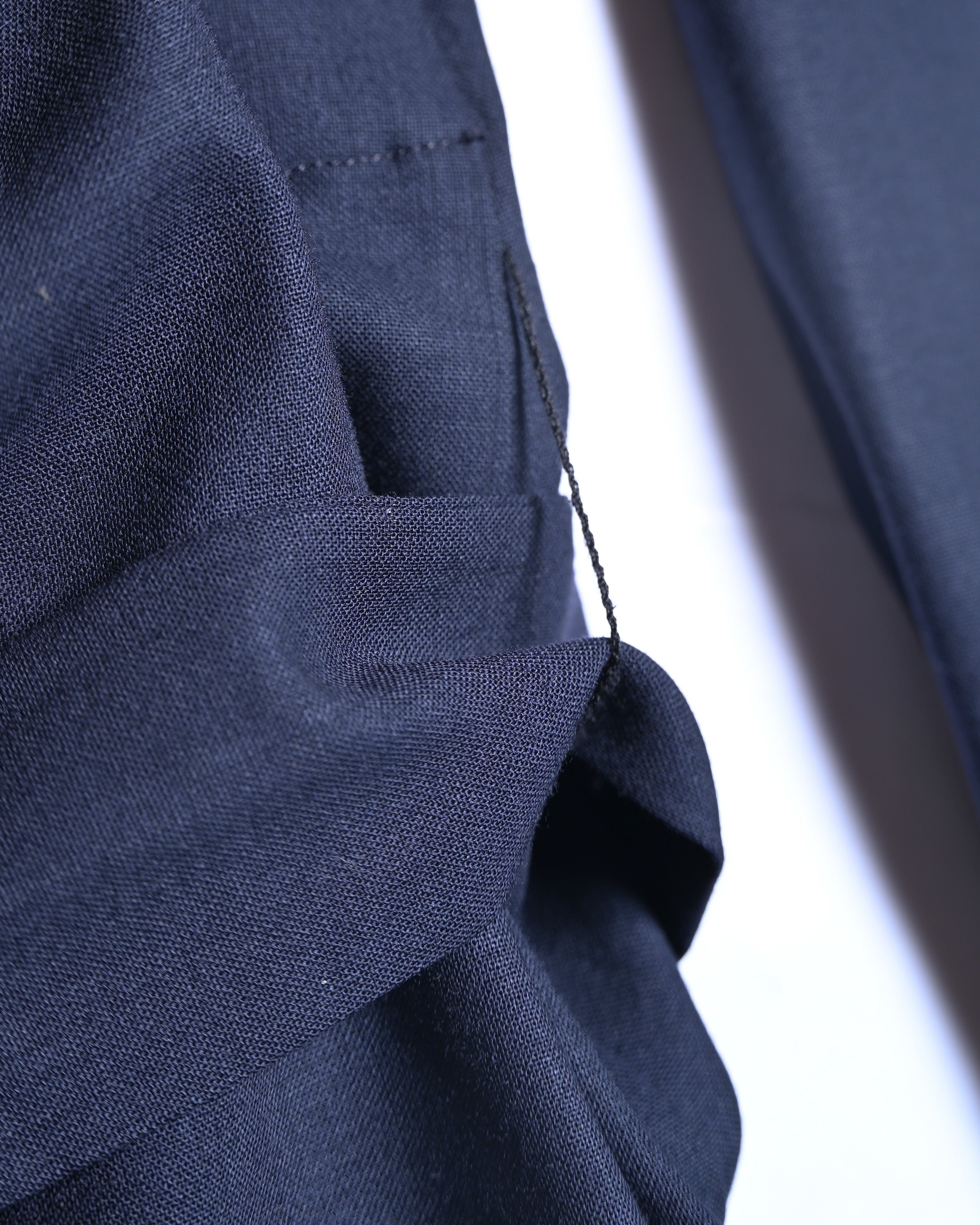 JIL SANDER/ 2015 Shape Designed Wool Shirt Coat Navy